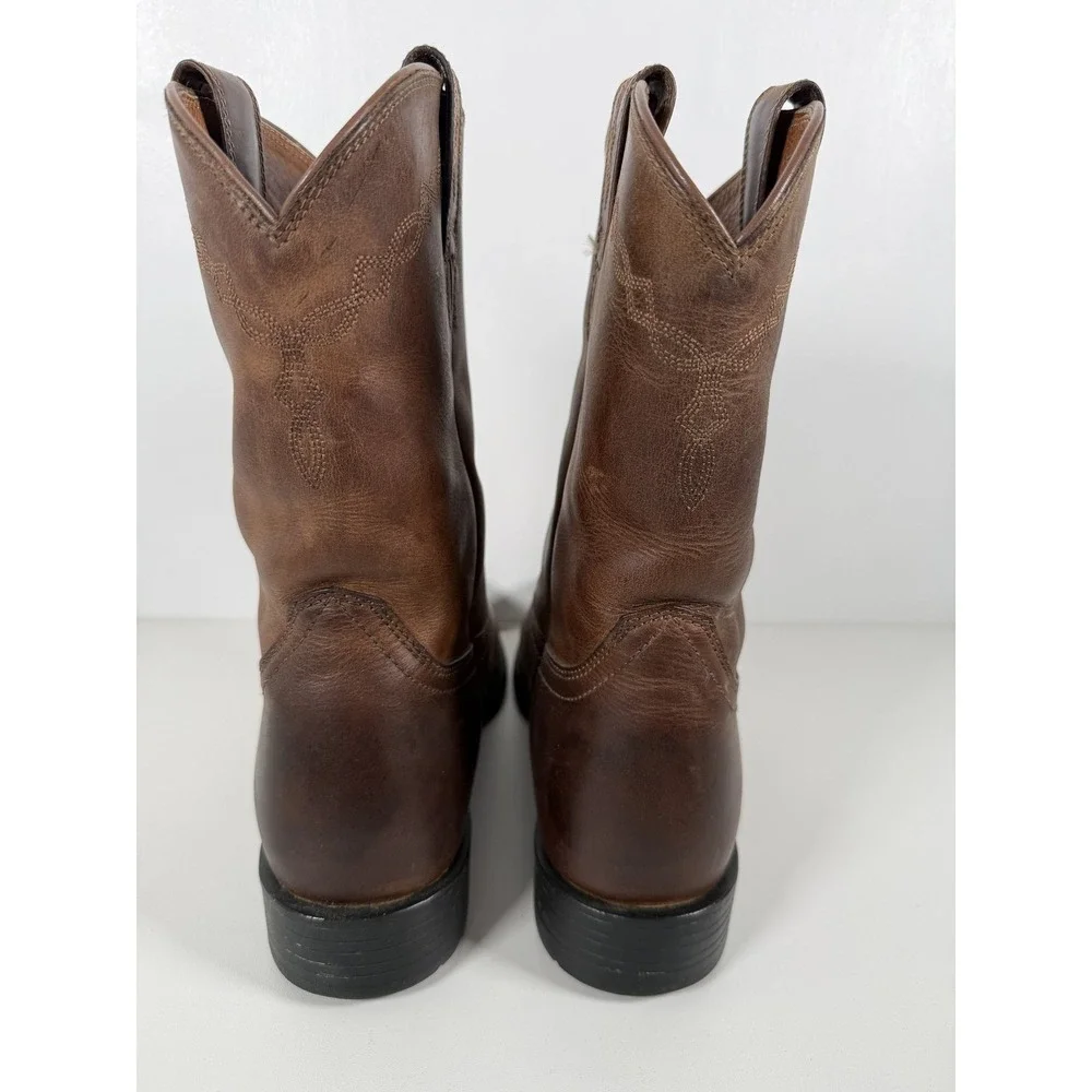 Ariat Men's US 12D Brown Leather Western Cowboy Boots Pull On Style 10002284